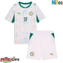 Camiseta Senegal Ismaila Sarr #18 Primera Equipación para niños Mundial 2026 manga corta (+ pantalones cortos)